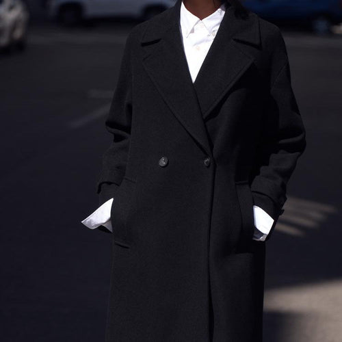 R&B | Trenchcoat - Wollmischung - Oversized Fit - Doppelt gefertigt - Klassisches Design