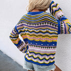 R&B | Gestreifter Strickpullover Mit Feinem Design