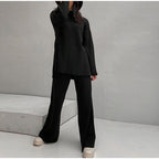 R&B | Übergröße Damen Loungewear Satz mit Weitem Bein