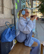 R&B | Gestreifte Loungehose