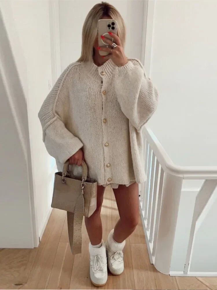 R&B | Stilvolle Oversized Wollcardigan für Damen