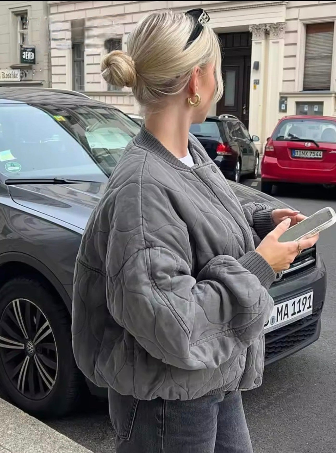 R&B | Gepolsterte Bomberjacke