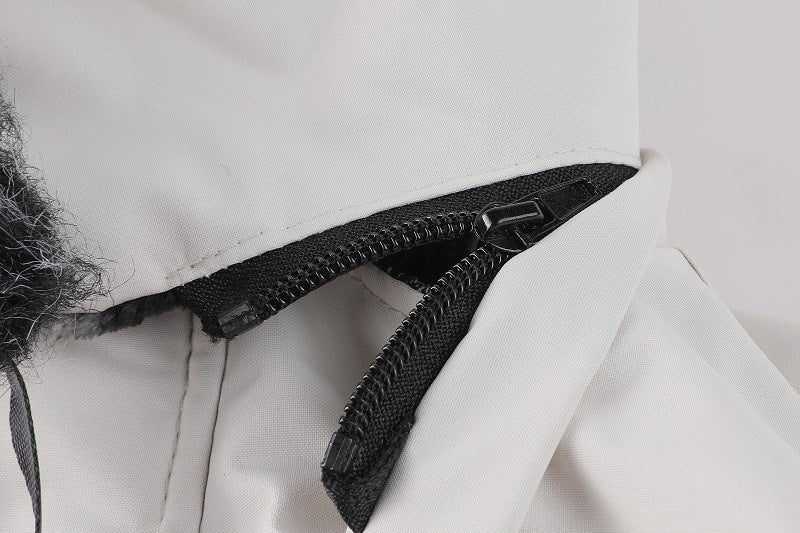 R&B | Herrenjacke mit Abnehmbarer, Pelzgefütterter Kapuze