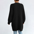 R&B | Einfarbige Elegante Strickjacke mit Taschen