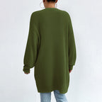 R&B | Einfarbige Elegante Strickjacke mit Taschen