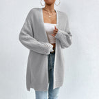 R&B | Einfarbige Elegante Strickjacke mit Taschen