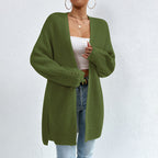 R&B | Einfarbige Elegante Strickjacke mit Taschen