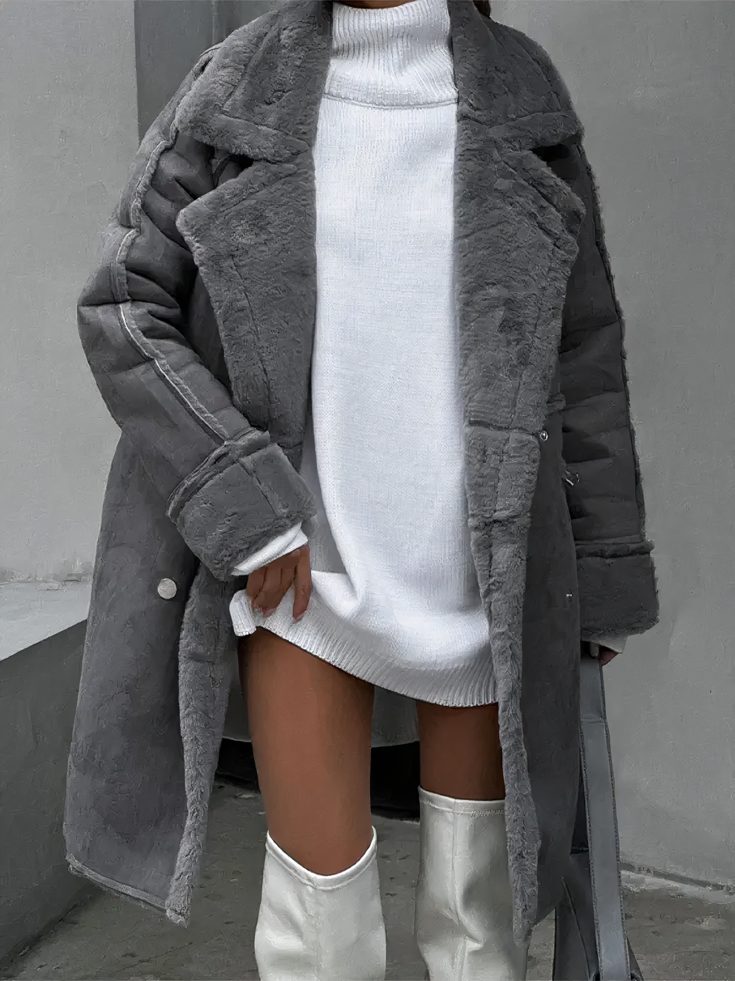 R&B | Winter Plüsch Windbreaker Mantel