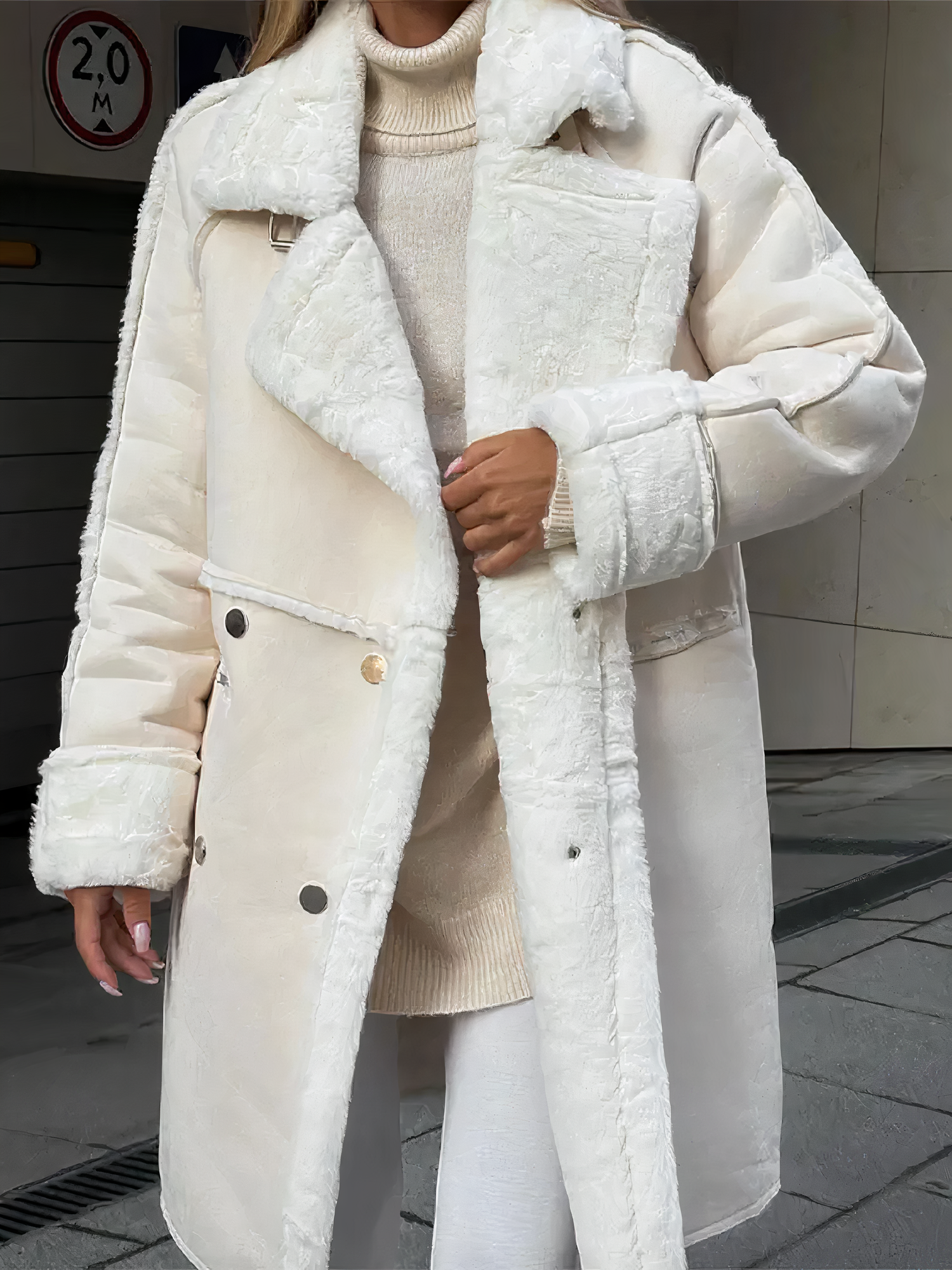 R&B | Winddichter Teddy Mantel