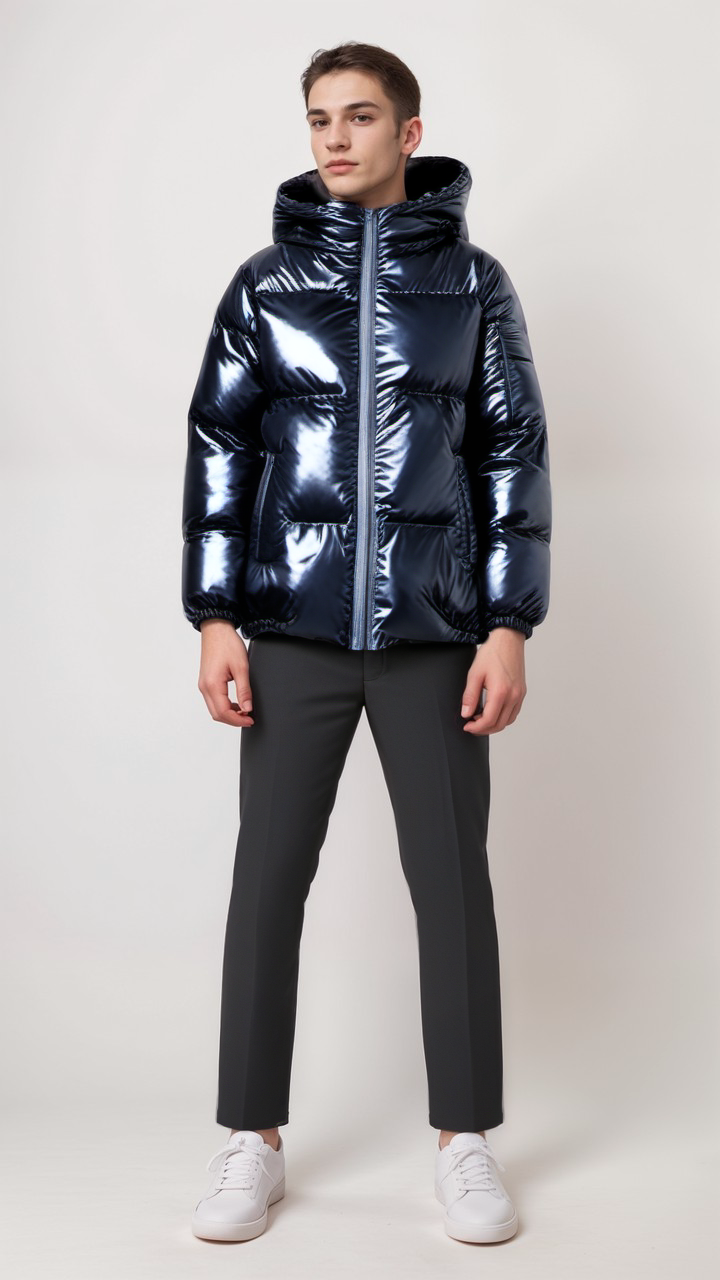 R&B | Gepolsterte Winterjacke mit Kapuze Polyester Warm und Wasserabweisend