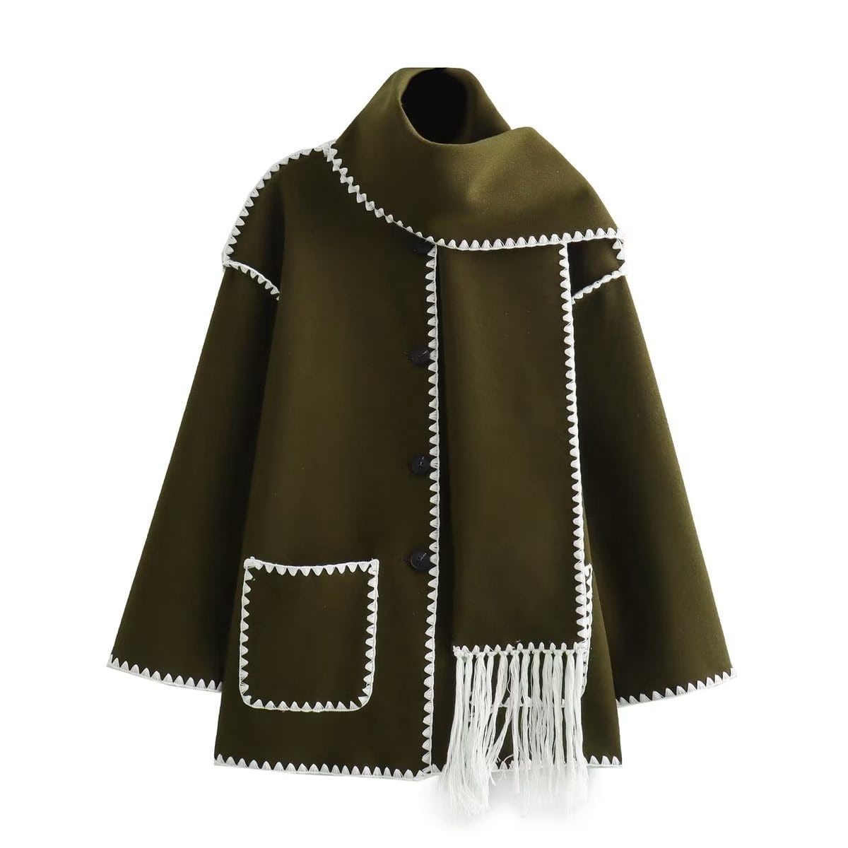 R&B | Wollmantel für Damen Grau Elegant und Stilvoll