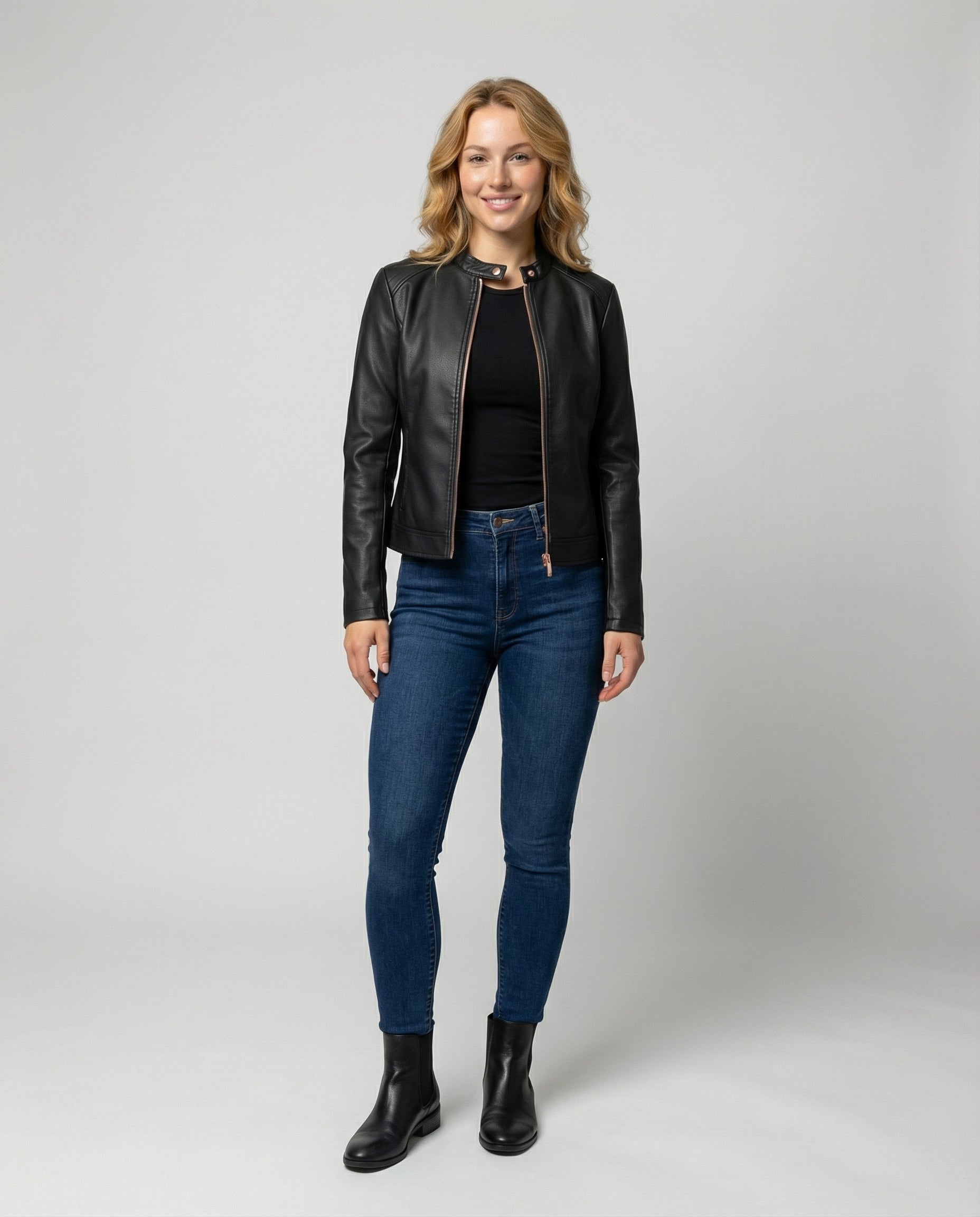 Elegante Lederjacke Damen | R&B