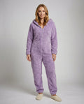 Damen Teddy Fleece Overall Kapuze | R&B