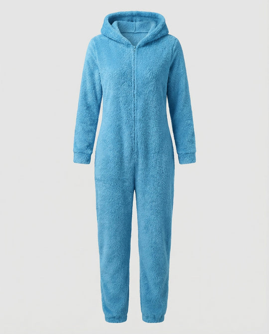 Damen Teddy Fleece Overall Kapuze | R&B