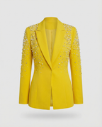R&B | Slim Damenblazer mit Perlendetails