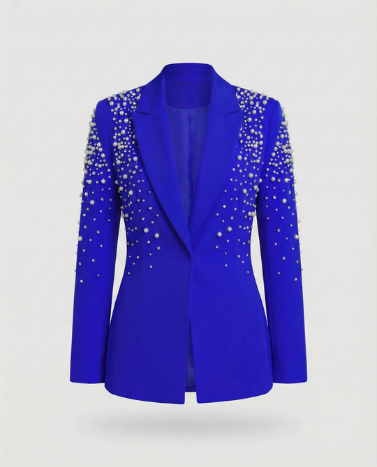 R&B | Slim Damenblazer mit Perlendetails