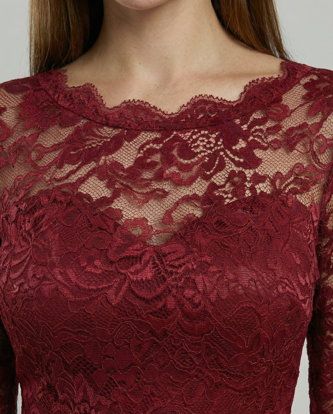 Elegantes Spitzen Brautjungfernkleid | R&B
