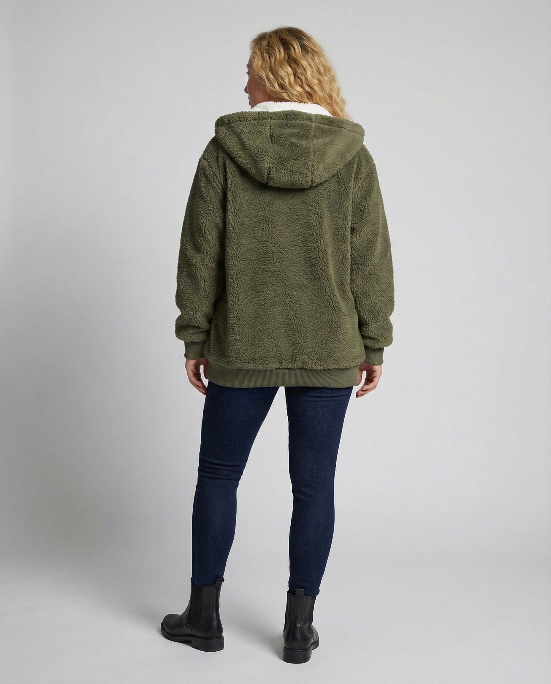 Übergroße Teddyjacke Damen | R&B