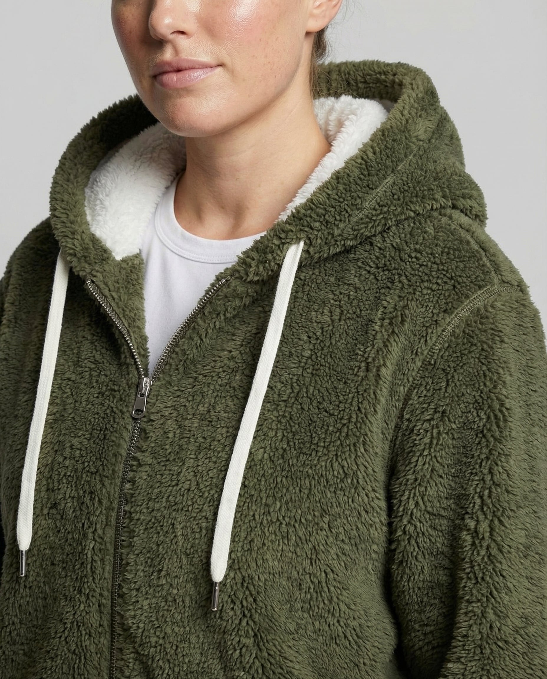 Übergroße Teddyjacke Damen | R&B