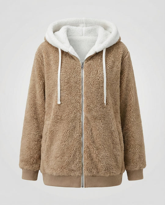 Übergroße Teddyjacke Damen | R&B