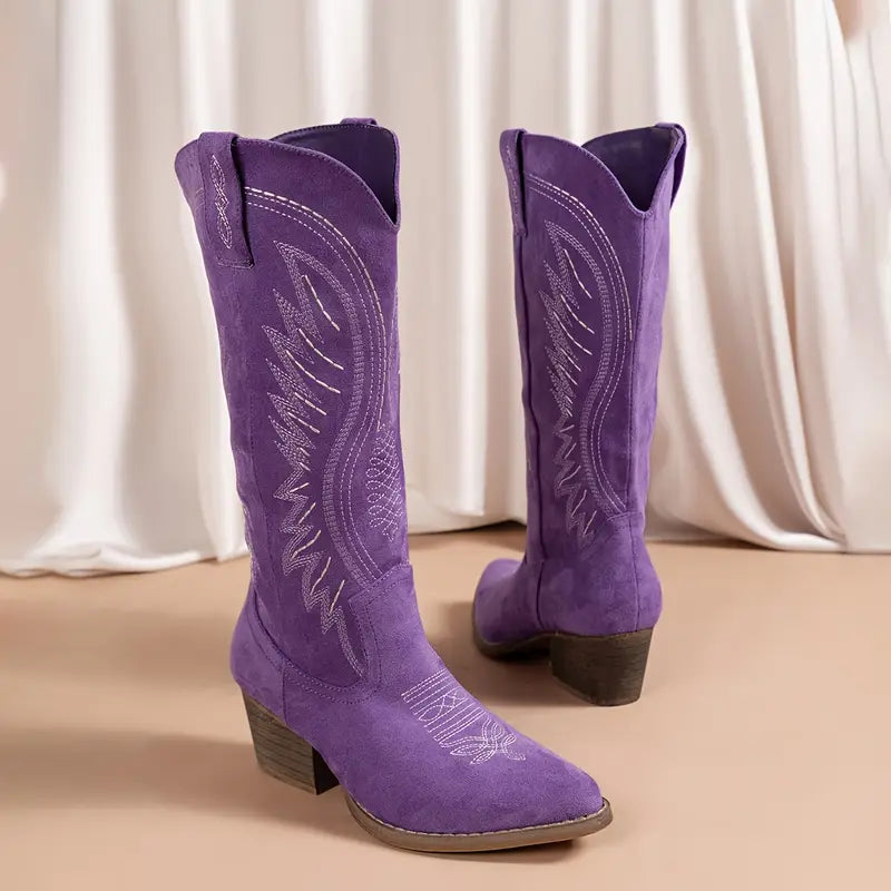 R&B | Elegante Gestickte Cowboystiefel