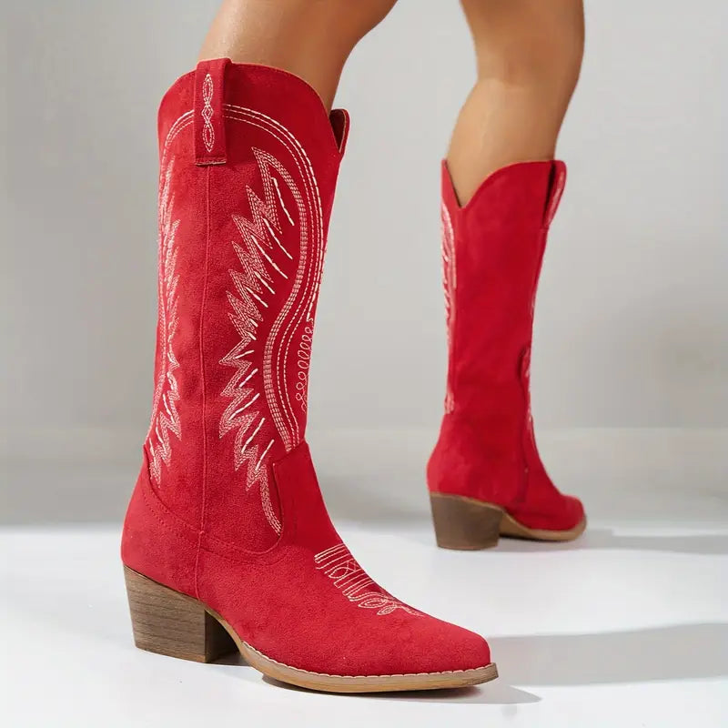 R&B | Elegante Gestickte Cowboystiefel
