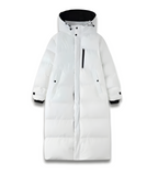 R&B | Lange Daunenjacke Beige Perfekt für Winterliche Wetterbedingungen
