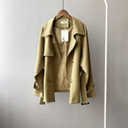 R&B | Trenchcoat Relaxed Fit Gürtel an der Taille Leicht Atmungsaktives Material