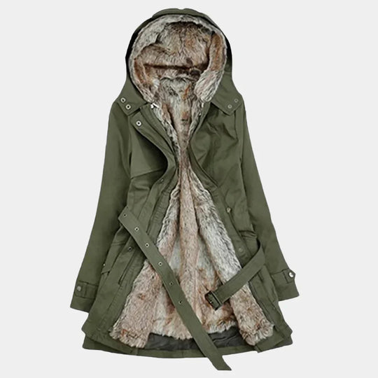 R&B | Elegante Damen Parka mit Pelzfutter