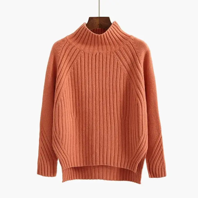 R&B | Pullover - Premium Rippstrick Rollkragenpullover