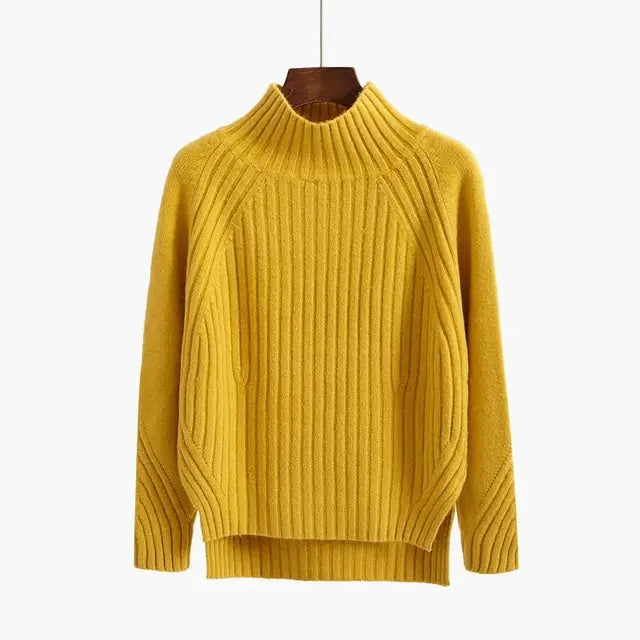 R&B | Pullover - Premium Rippstrick Rollkragenpullover