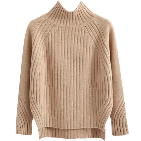 R&B | Pullover - Premium Rippstrick Rollkragenpullover