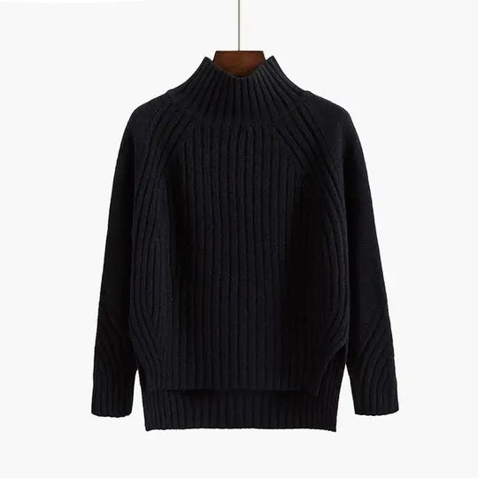 R&B | Pullover - Premium Rippstrick Rollkragenpullover