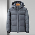 R&B | Pufferjacke Winddichtes Steppdesign mit Kapuze und Reißverschluss Leicht und Strapazierfähig
