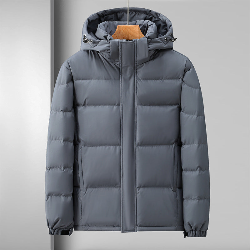 R&B | Pufferjacke Winddichtes Steppdesign mit Kapuze und Reißverschluss Leicht und Strapazierfähig
