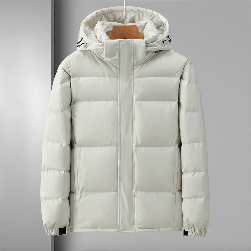 R&B | Pufferjacke Winddichtes Steppdesign mit Kapuze und Reißverschluss Leicht und Strapazierfähig