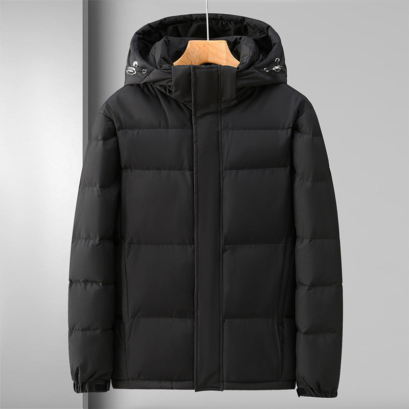 R&B | Pufferjacke Winddichtes Steppdesign mit Kapuze und Reißverschluss Leicht und Strapazierfähig