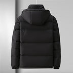 R&B | Pufferjacke Winddichtes Steppdesign mit Kapuze und Reißverschluss Leicht und Strapazierfähig