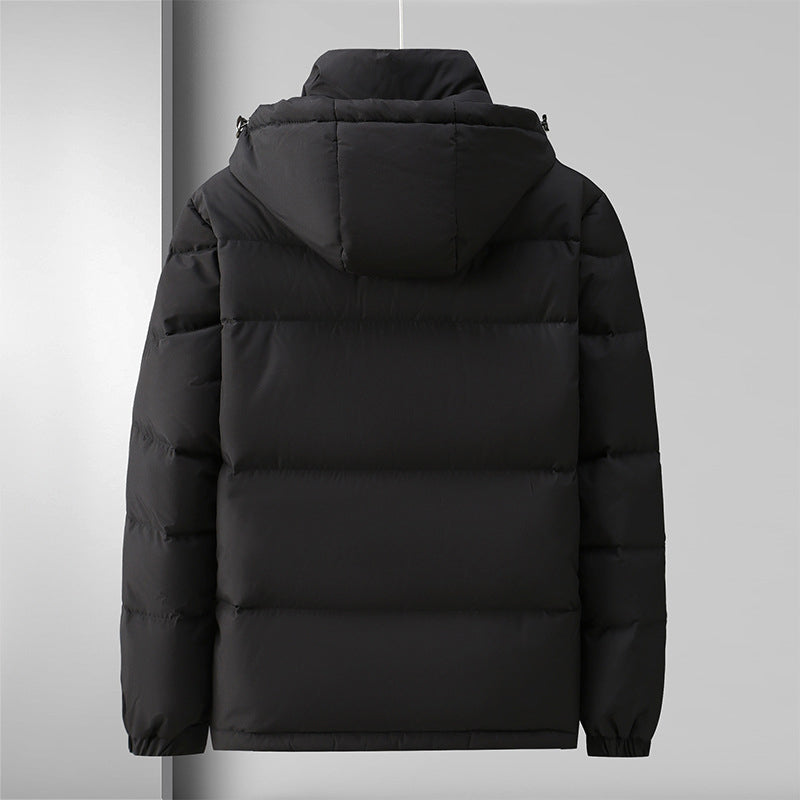 R&B | Pufferjacke Winddichtes Steppdesign mit Kapuze und Reißverschluss Leicht und Strapazierfähig