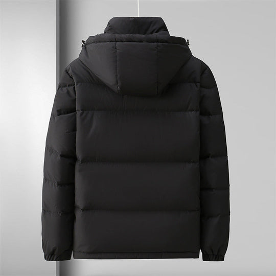 R&B | Pufferjacke Winddichtes Steppdesign mit Kapuze und Reißverschluss Leicht und Strapazierfähig