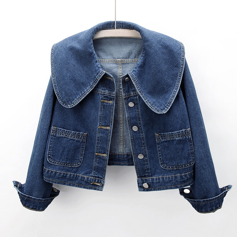 R&B | Koreanische Kurze Denim Jacken für Frauen
