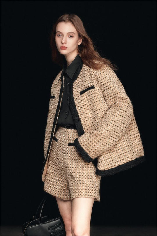 R&B | Rundhalsa quilted Jacke
