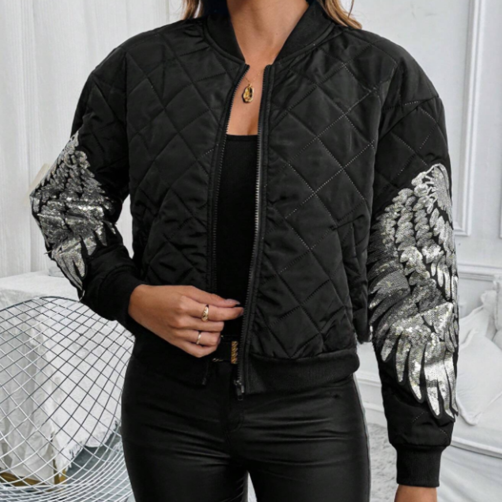R&B | Moderne Herbstjacke mit Reißverschluss für Damen