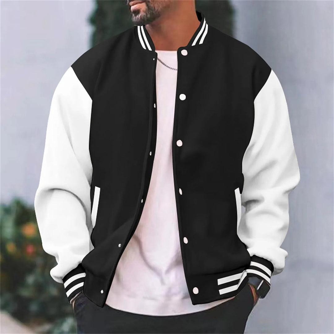 R&B | Stylische und klassische Bomberjacke mit Druckknöpfen für Herren