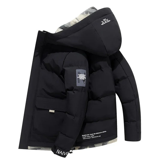 R&B | Wattierte Jacke mit Kapuze