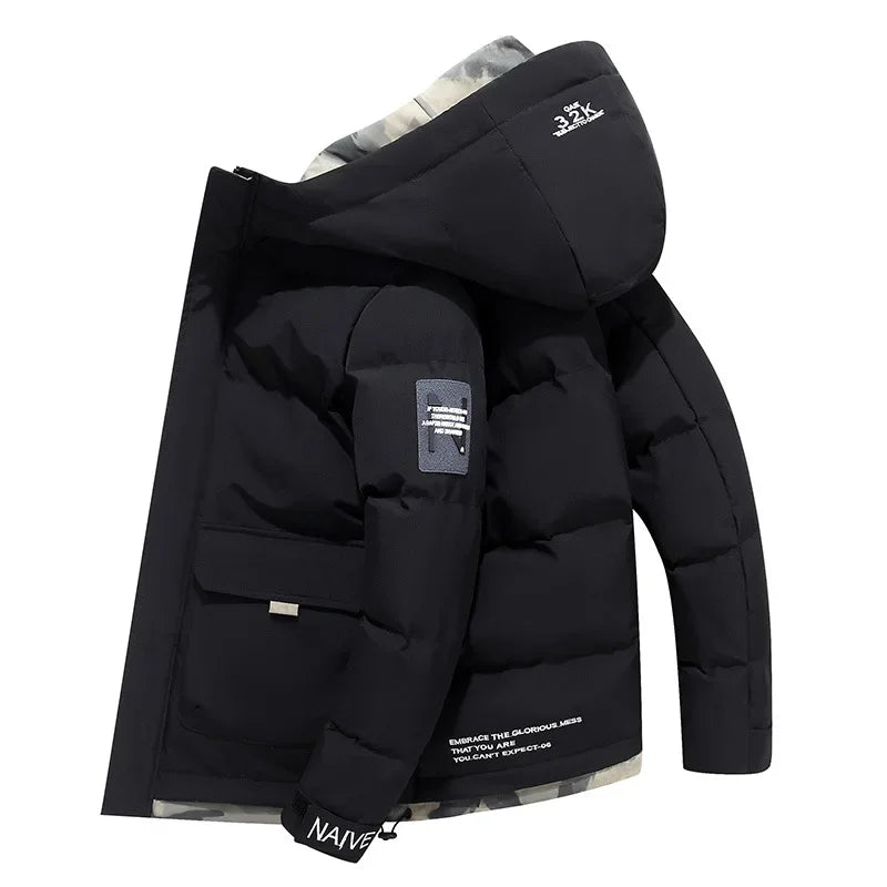 R&B | Wattierte Jacke mit Kapuze
