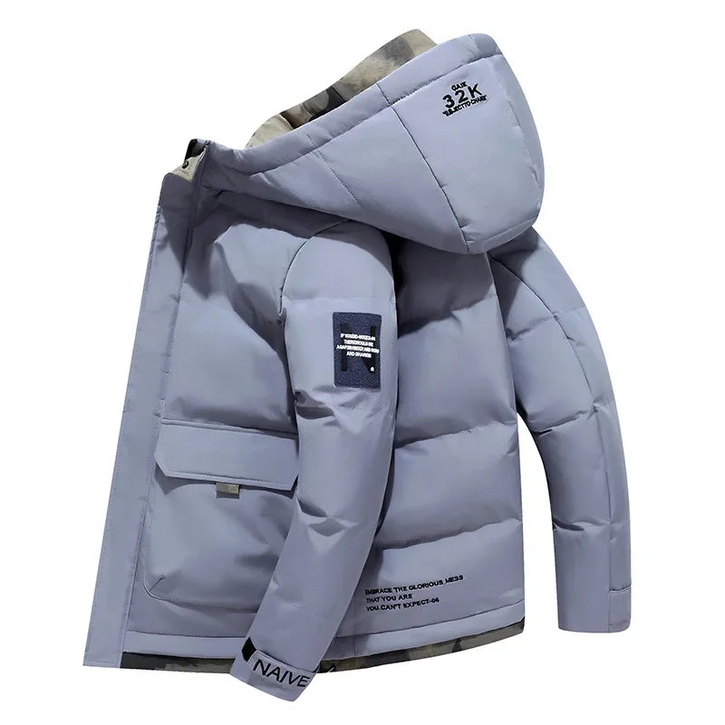 R&B | Wattierte Jacke mit Kapuze
