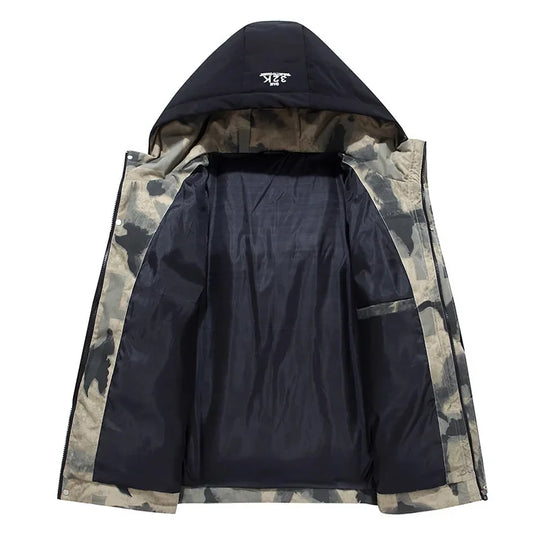 R&B | Wattierte Jacke mit Kapuze