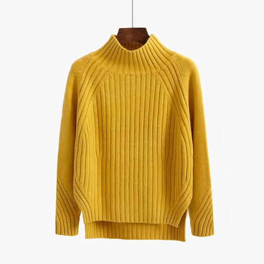 R&B | Rippstrick hochabschließender Pullover