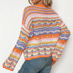 R&B | Gestreifter Strickpullover Mit Feinem Design